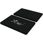 Schmale Powerbank aus recyceltem Aluminium mit MagSafe 5.000 mAh SCX.design farbe schwarz dritte Ansicht