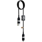 Lade- und Datenkabel mit beleuchtetem Logo 60 W 1 m SCX.design farbe schwarz zweite Ansicht