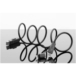 Magnetisches Schnellladekabel mit zwei Eingängen 100 W SCX.design farbe schwarz vierte Ansicht