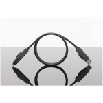 Magnetisches Schnellladekabel mit zwei Eingängen 100 W SCX.design farbe schwarz