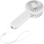 Tragbarer, wiederaufladbarer Ventilator mit 3 Geschwindigkeitsstufen und USB-C farbe weiß