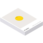 Bluetooth-Tracker mit Signalton, wasser- und staubgeschützt Chipolo farbe gelb zweite Ansicht mit Box