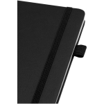 A5-Notizbuch aus Kunstleder mit festem Einband und linierten Seiten JournalBooks farbe schwarz Detailansicht 1