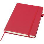 A5-Notizbuch aus Kunstleder mit festem Einband und linierten Seiten JournalBooks farbe rot