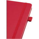 A5-Notizbuch aus Kunstleder mit festem Einband und linierten Seiten JournalBooks farbe rot Detailansicht 1