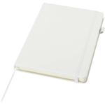 A5-Notizbuch aus Kunstleder mit festem Einband und linierten Seiten JournalBooks farbe weiß