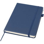 A5-Notizbuch aus Kunstleder mit festem Einband und linierten Seiten JournalBooks farbe marineblau