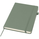 A5-Notizbuch aus Kunstleder mit festem Einband und linierten Seiten JournalBooks farbe grün mamoriert