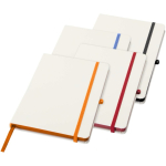 A5-Notizbuch mit festem Einband, Gummibandverschluss und Soft-Touch-Oberfläche, liniert farbe köngisblau zweite Ansicht in verschiedenen Farben