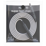 Magnetisches Ladekabel mit Aufrollfunktion und zwei Eingängen 60 W farbe grau zweite Ansicht mit Box