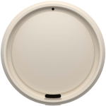 Wiederverwendbarer Becher mit Klappdeckel und Isolierring 350 ml farbe sandbraun zweite Ansicht