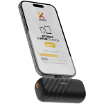 Powerbank mit klappbarem USB-C-Stecker und Schnellladefunktion 5.000 mAh Xtorm farbe schwarz