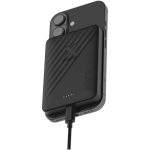 Ultradünne magnetische Powerbank mit kabelloser Ladefunktion 5.000 mAh Xtorm farbe schwarz dritte Ansicht