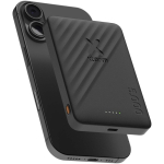 Ultradünne magnetische Powerbank mit kabelloser Ladefunktion 5.000 mAh Xtorm farbe schwarz fünfte Ansicht