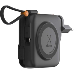 3-in-1-Reiseladegerät mit kabelloser Ladefunktion 10.000 mAh Xtorm farbe schwarz