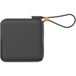 3-in-1-Reiseladegerät mit kabelloser Ladefunktion 10.000 mAh Xtorm farbe schwarz zweite Rückansicht