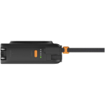 3-in-1-Reiseladegerät mit kabelloser Ladefunktion 10.000 mAh Xtorm farbe schwarz Seitenansicht