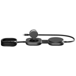 3-in-1-Ladekabel mit kabellosem Ladepad für Apple-Geräte Zens farbe schwarz zweite Rückansicht