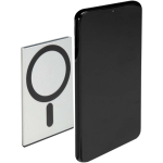 Magnetisches Kartenetui mit RFID-Schutz und recycelten Materialien farbe silber zweite Ansicht