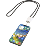 5-in-1-Ladekabel mit Umhängeband und 65-W-Schnellladefunktion farbe weiß dritte Ansicht