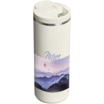 Doppelwandiger Thermobecher mit Fliptop-Deckel 350 ml Stanley farbe beige