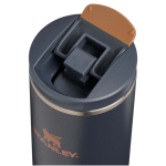 Doppelwandiger Thermobecher mit Fliptop-Deckel 350 ml Stanley farbe blaugrau Detailansicht 1