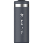 Doppelwandiger Thermobecher mit Fliptop-Deckel 350 ml Stanley farbe blaugrau Druckansicht des Logos 2
