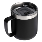 Thermobecher aus Edelstahl mit Spritzschutzdeckel 350 ml Stanley farbe schwarz zweite Rückansicht