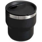 Stapelbarer Thermobecher mit doppelwandigem Edelstahl 295 ml Stanley farbe schwarz dritte Rückansicht