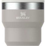 Stapelbarer Thermobecher mit doppelwandigem Edelstahl 295 ml Stanley farbe grau zweite Vorderansicht