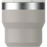 Stapelbarer Thermobecher mit doppelwandigem Edelstahl 295 ml Stanley farbe grau zweite Rückansicht