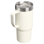 Thermobecher mit spritzgeschütztem Deckel und Doppelwand 473 ml Stanley farbe beige zweite Rückansicht