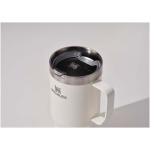 Thermobecher mit spritzgeschütztem Deckel und Doppelwand 473 ml Stanley farbe beige