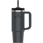 Stanley Thermobecher 890 ml mit Drehdeckel und wiederverwendbarem Trinkhalm farbe schwarz zweite Vorderansicht