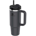 Stanley Thermobecher 890 ml mit Drehdeckel und wiederverwendbarem Trinkhalm farbe schwarz