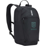 Kompakter Thule-Rucksack mit Reflektoren 12 l farbe schwarz Ansicht mit Transferdruck