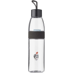 Auslaufsichere Trinkflasche mit integriertem Bügel 700 ml Mepal farbe schwarz Ansicht mit Tampondruck