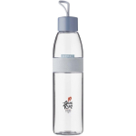 Auslaufsichere Trinkflasche mit integriertem Bügel 700 ml Mepal farbe blau Ansicht mit Tampondruck