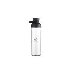 Trinkflasche mit auslaufsicherem Klappdeckel 900 ml Mepal farbe schwarz Ansicht mit Tampondruck