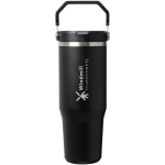 Stanley Thermobecher 890 ml mit auslaufsicherem Klapptrinkhalm farbe schwarz Druckansicht des Logos 2
