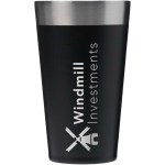 Stapelbarer Thermobecher mit Vakuumisolierung 470 ml Stanley farbe schwarz Druckansicht des Logos 2