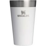 Stapelbarer Thermobecher mit Vakuumisolierung 470 ml Stanley farbe weiß