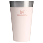 Stapelbarer Thermobecher mit Vakuumisolierung 470 ml Stanley farbe hellrosa