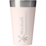 Stapelbarer Thermobecher mit Vakuumisolierung 470 ml Stanley farbe hellrosa Druckansicht des Logos 2