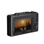 Prixton Digitalkamera 64 MP mit klappbarem 3-Zoll-IPS-Display farbe schwarz Seitenansicht
