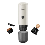 Tragbare Espressomaschine mit Akku, 15 bar, 80 ml Prixton farbe beige dritte Ansicht