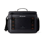 Große Kühlbox mit auslaufsicherem Futter Nordic Drift Storm 20L farbe schwarz Ansicht mit Logo