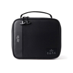 Thermotasche für das Mittagessen mit Außentasche und Tragegriff Nordic Drift Storm farbe schwarz Ansicht mit Logo