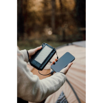 Faltbare Solar-Powerbank mit Schnellladung Nordic Drift Titan 10000mAh farbe schwarz Lifestyle-Bild 2