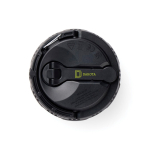 Kompakte Campinglampe mit Kurbel und 200 lm Nordic Drift Everest farbe schwarz Ansicht mit Logo